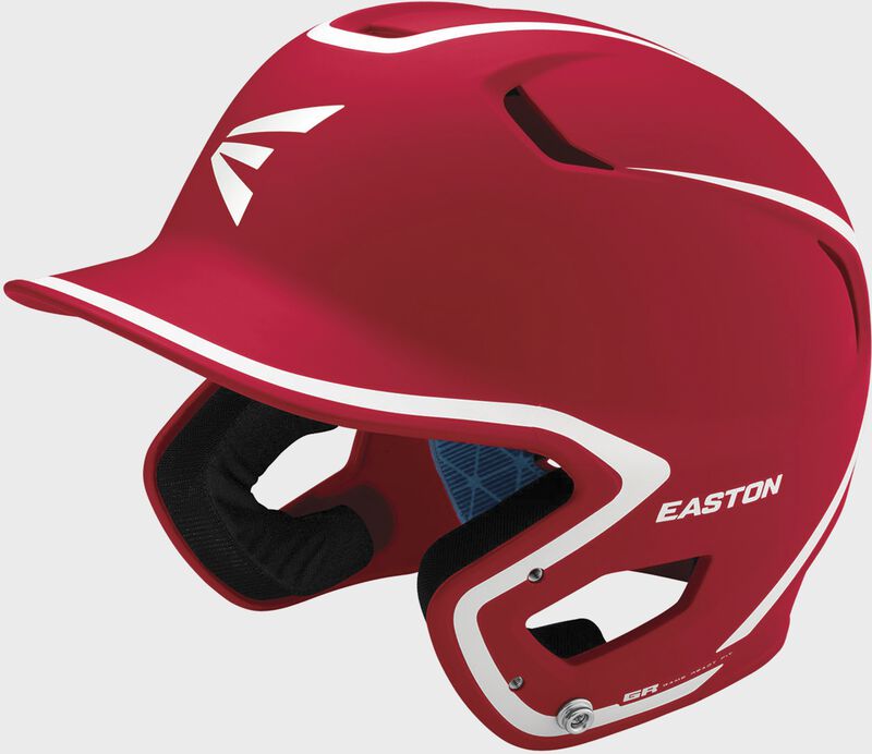 Easton Z5 2.0 2-Tone Junior Matte Batting Helmet - Red/White
