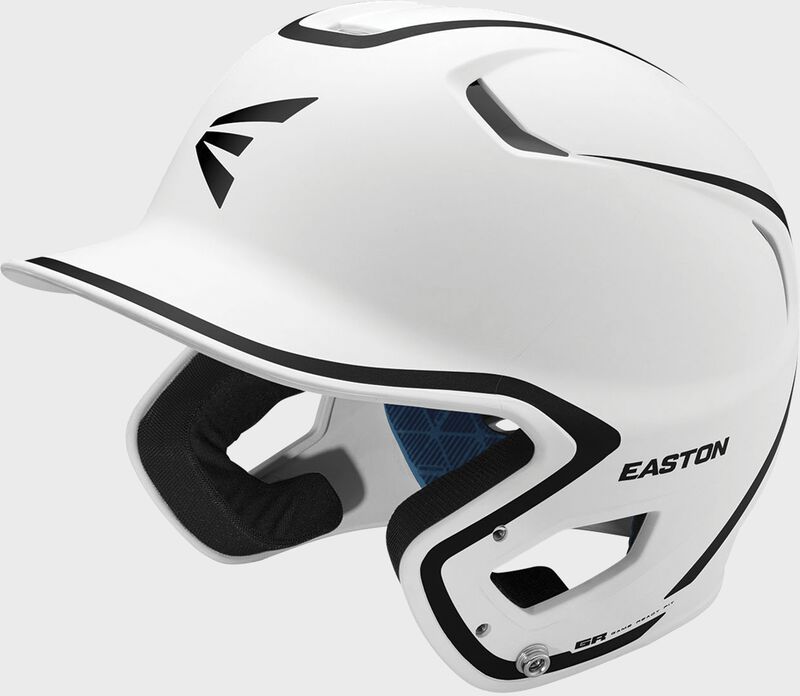 Easton Z5 2.0 2-Tone Junior Matte Batting Helmet - White/Black