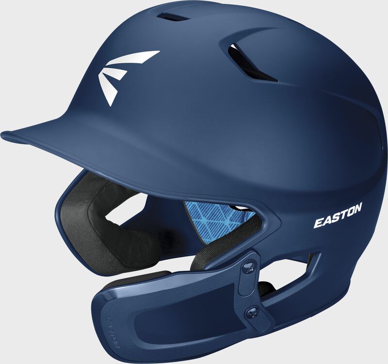 Easton Z5 2.0 Senior Matte Batting Helmet With Universal Jaw Guard - Navy