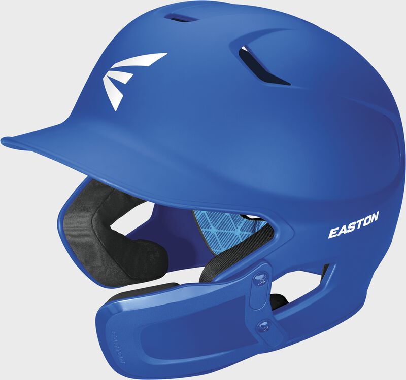 Easton Z5 2.0 Senior Matte Batting Helmet With Universal Jaw Guard - Junior - Royal
