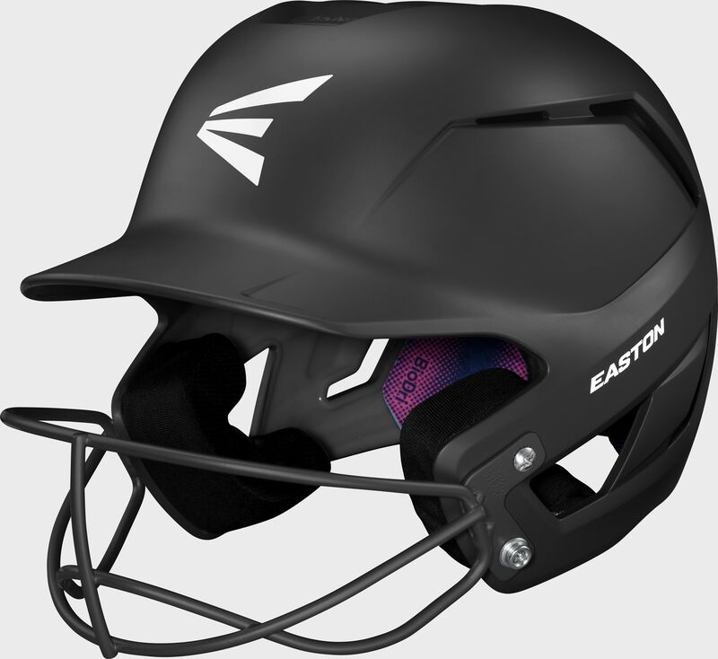 Easton Z50 Small/Medium Matte Batting Helmet With Softball Only Mask - Black