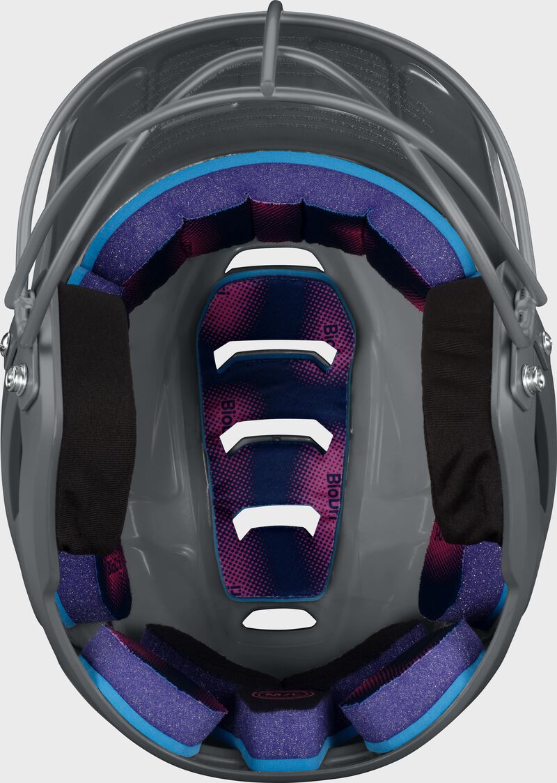 Easton Z50 Medium/Large Matte Batting Helmet With Softball Only Mask - Charcoal
