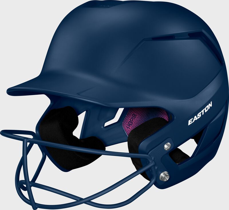 Easton Z50 Medium/Large Matte Batting Helmet With Softball Only Mask - Navy