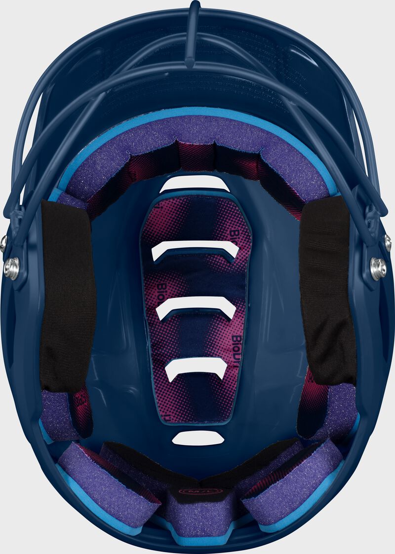 Easton Z50 Small/Medium Matte Batting Helmet With Softball Only Mask - Navy