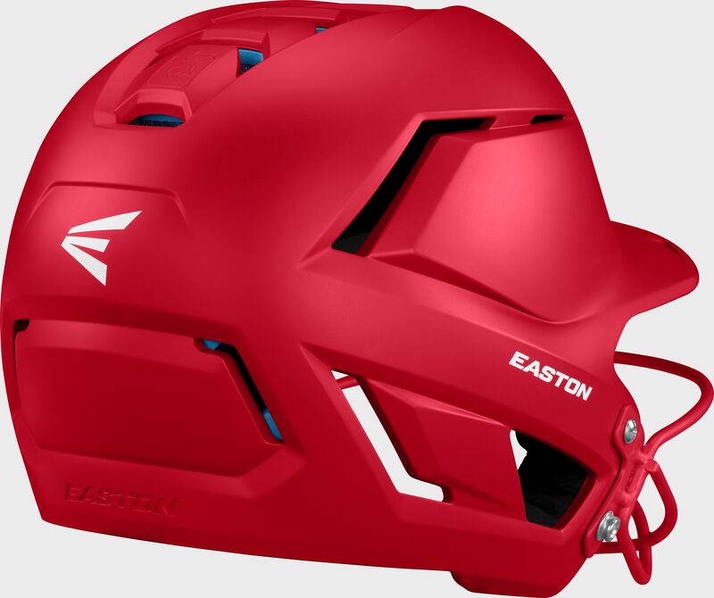 Easton Z50 Medium/Large Matte Batting Helmet With Softball Only Mask - Red