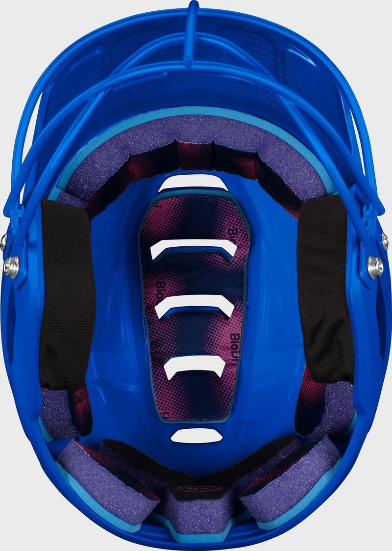 Easton Z50 Medium/Large Matte Batting Helmet With Softball Only Mask - Royal