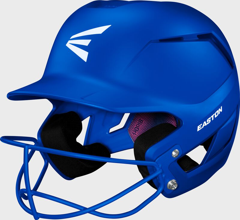 Easton Z50 Medium/Large Matte Batting Helmet With Softball Only Mask - Royal