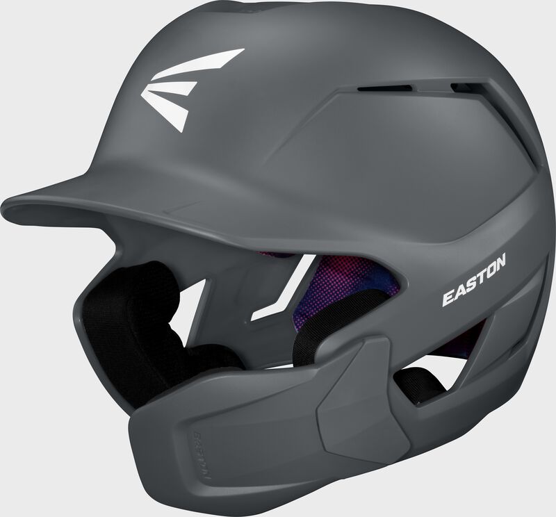 Easton Z50 With Multi-Adjust Jaw Guard Medium/Large Matte Batting Helmet - Charcoal