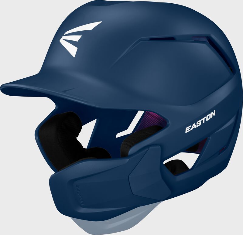 Easton Z50 With Multi-Adjust Jaw Guard Medium/Large Matte Batting Helmet - Navy
