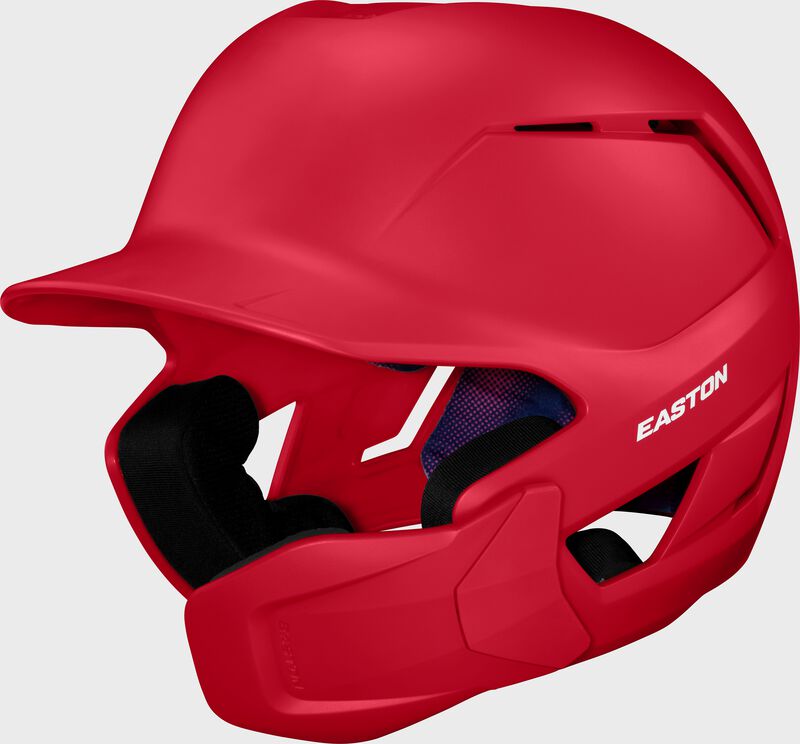 Easton Z50 With Multi-Adjust Jaw Guard Medium/Large Matte Batting Helmet - Red