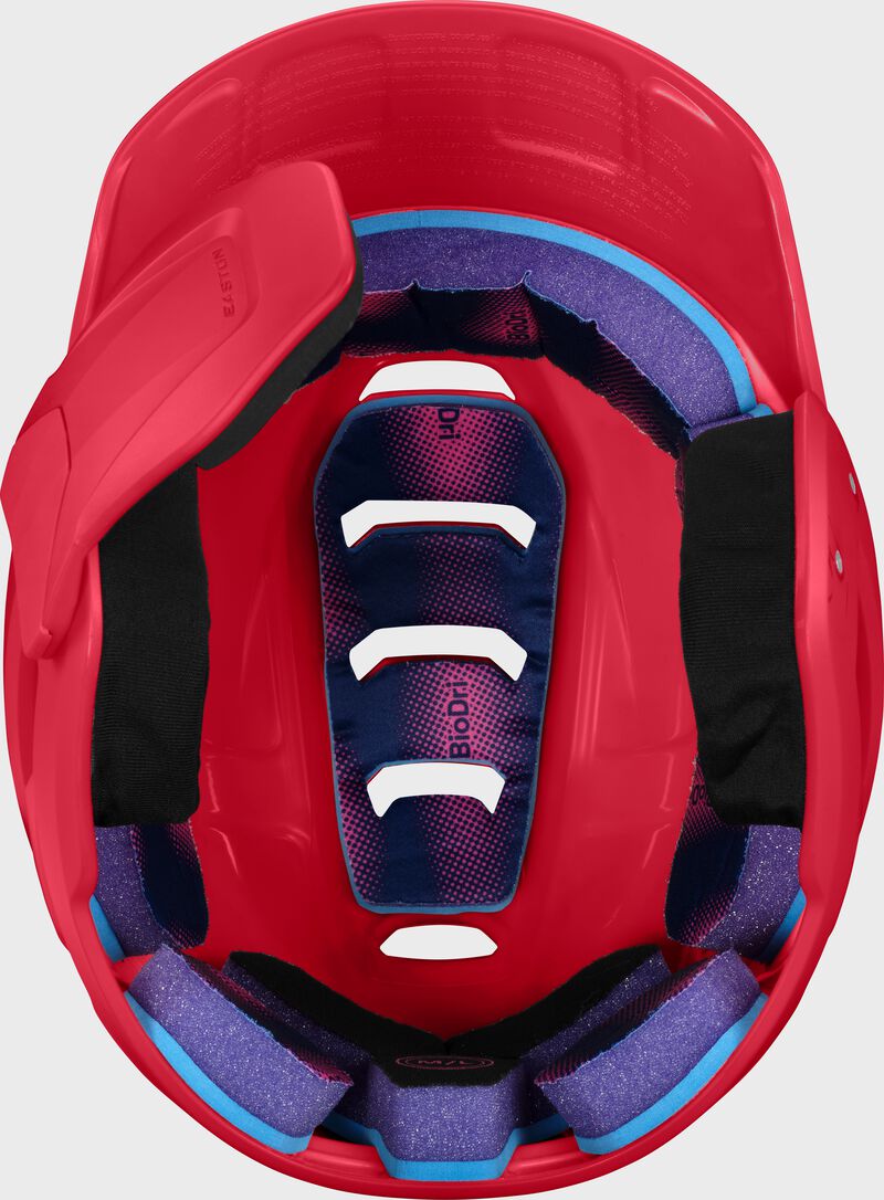 Easton Z50 With Multi-Adjust Jaw Guard Medium/Large Matte Batting Helmet - Red