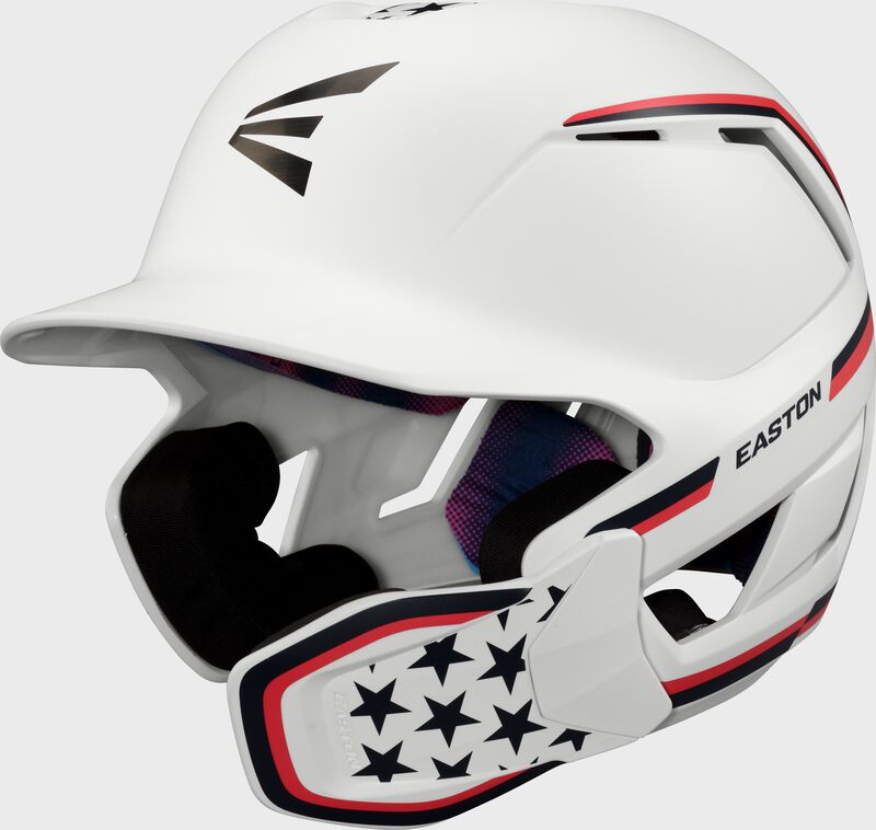 Easton Z50 With Multi-Adjust Jaw Guard Small/Medium Matte Batting Helmet - Usa