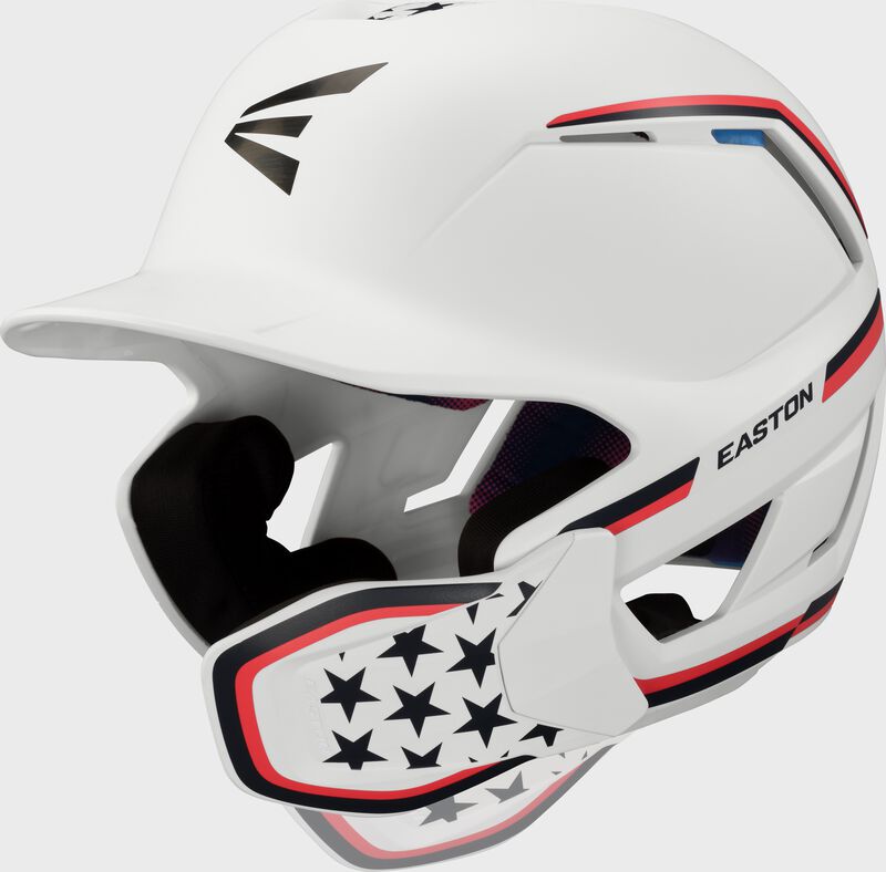 Easton Z50 With Multi-Adjust Jaw Guard Medium/Large Matte Batting Helmet - Usa