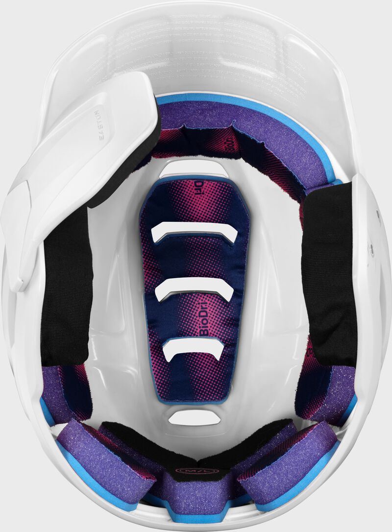 Easton Z50 With Multi-Adjust Jaw Guard Small/Medium Matte Batting Helmet - White