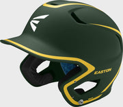 Easton Z5 2.0 2-Tone Senior Matte Batting Helmet - Dark Green/Light Gold