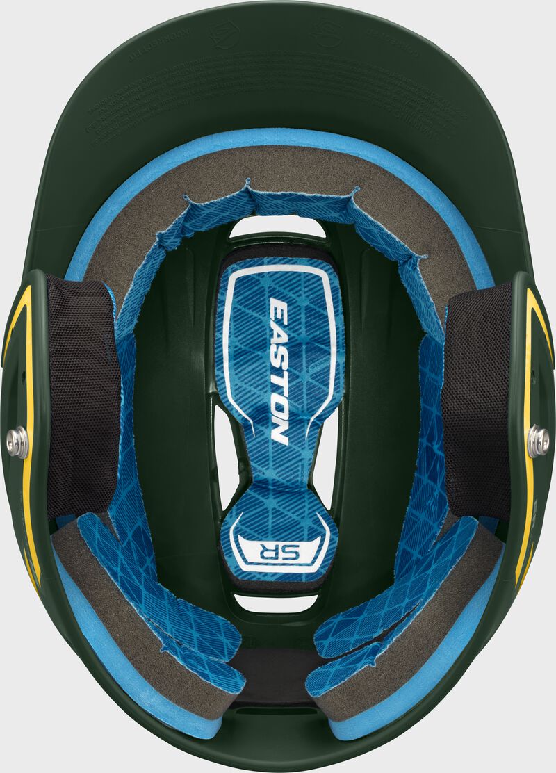 Easton Z5 2.0 2-Tone Junior Matte Batting Helmet - Dark Green/Light Gold