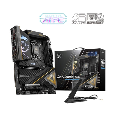 MSI MEG Z890 ACE ATX Motherboard LGA 1851 for Intel Core Ultra series 2 CPU with DDR5 RAM supports