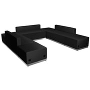 HERCULES Alon Series Black LeatherSoft Reception Configuration, 7 Pieces