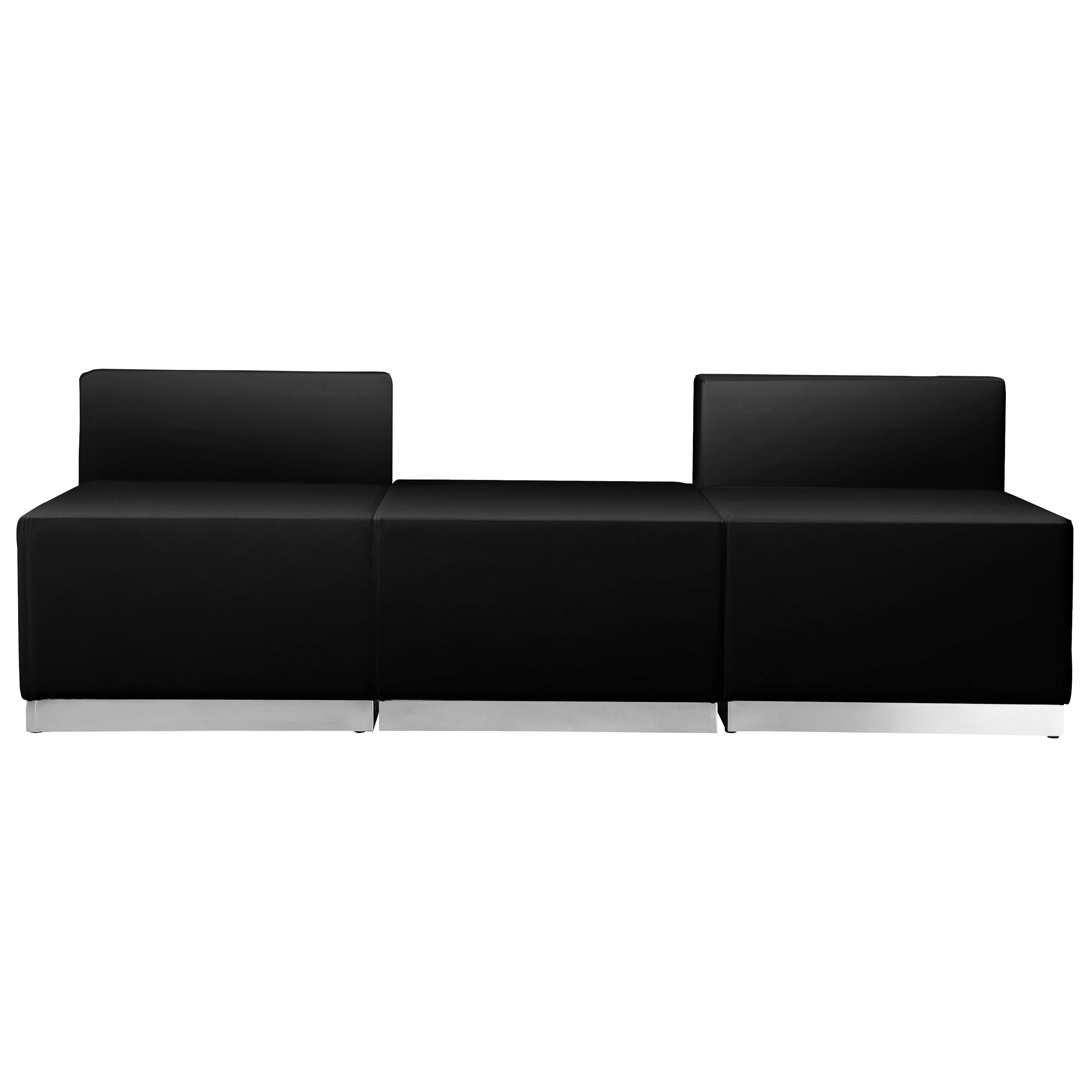 HERCULES Alon Series Black LeatherSoft Reception Configuration, 3 Pieces