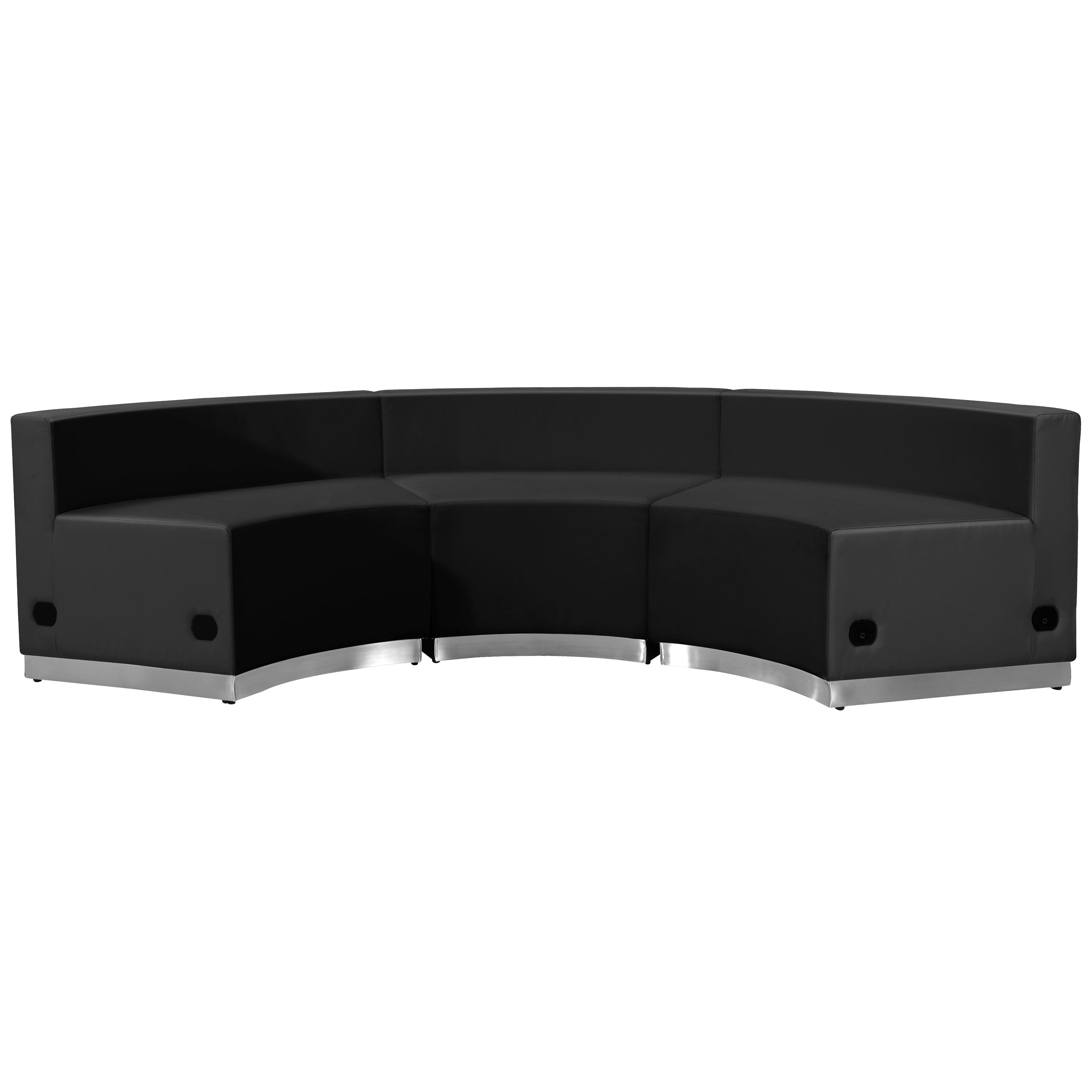 HERCULES Alon Series Black LeatherSoft Reception Configuration, 3 Pieces