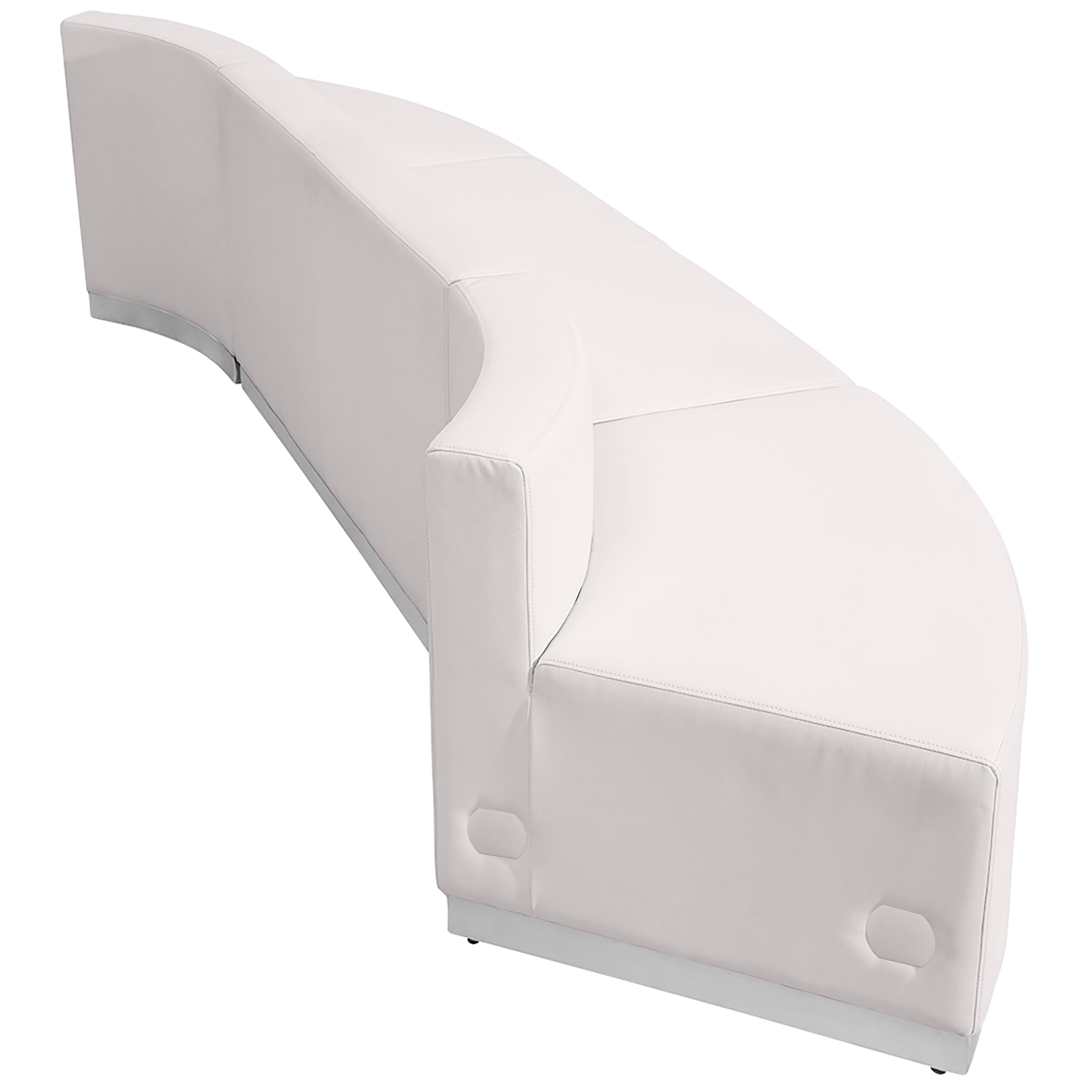 HERCULES Alon Series Melrose White LeatherSoft Reception Configuration, 3 Pieces