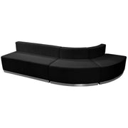 HERCULES Alon Series Black LeatherSoft Reception Configuration, 3 Pieces