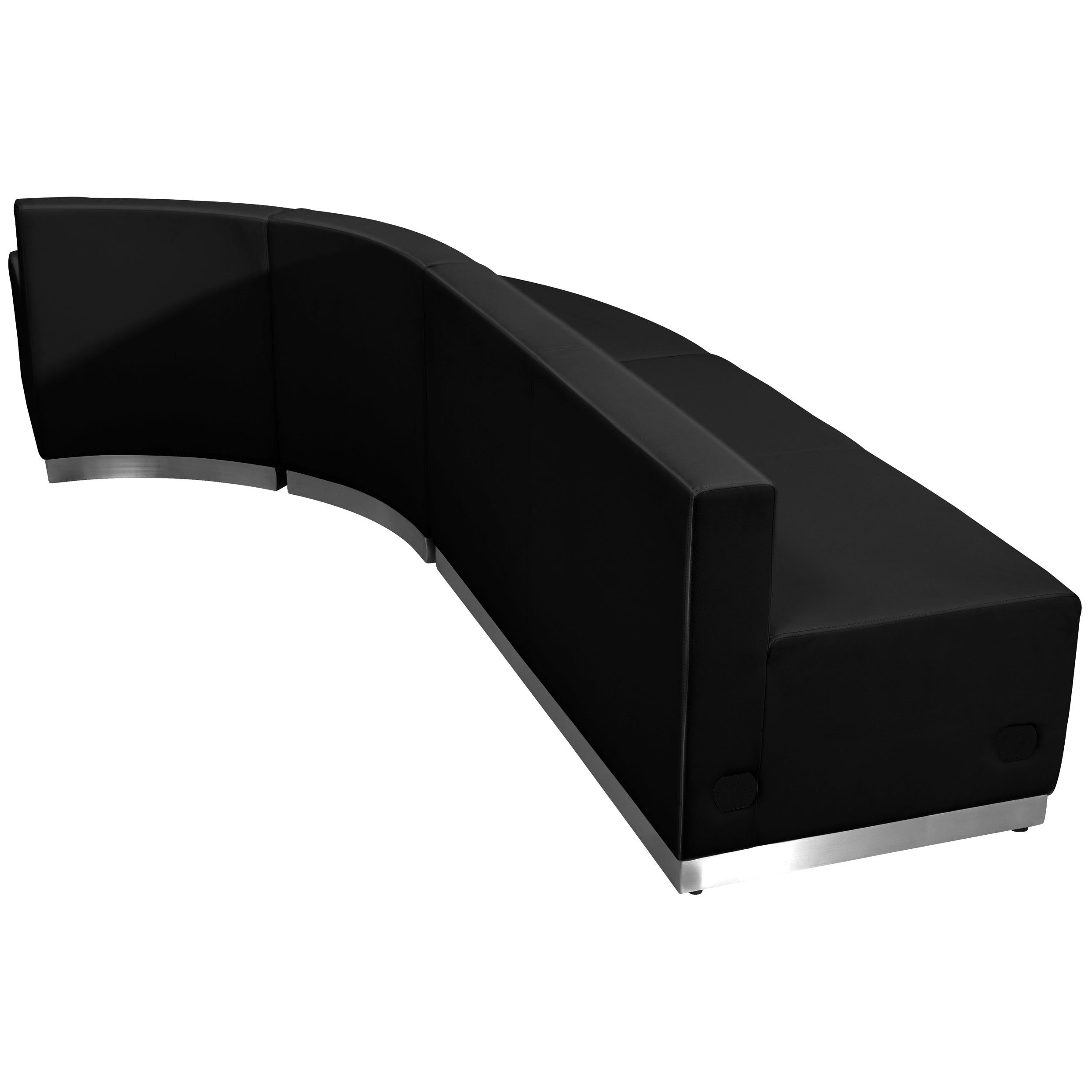 HERCULES Alon Series Black LeatherSoft Reception Configuration, 3 Pieces