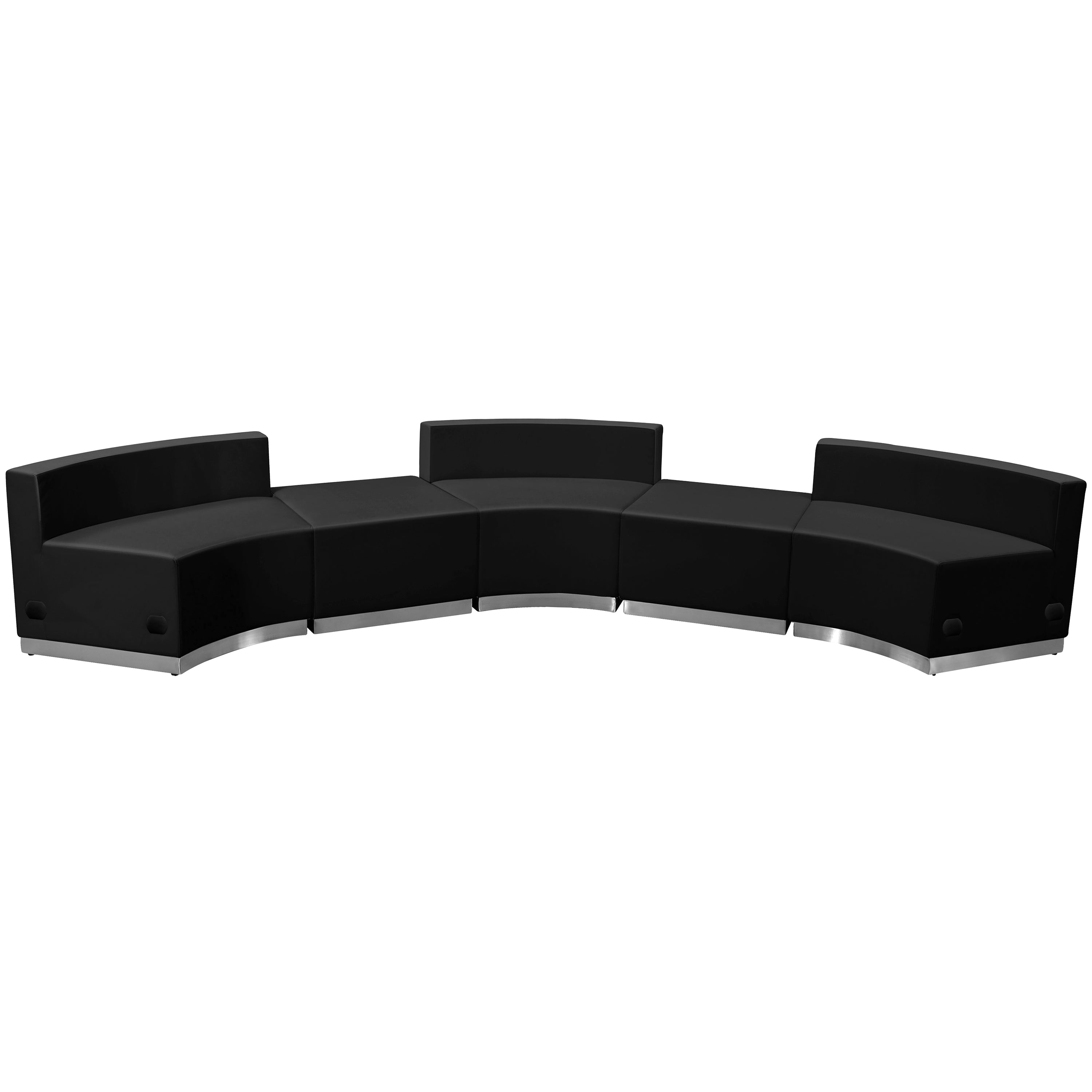 HERCULES Alon Series Black LeatherSoft Reception Configuration, 5 Pieces