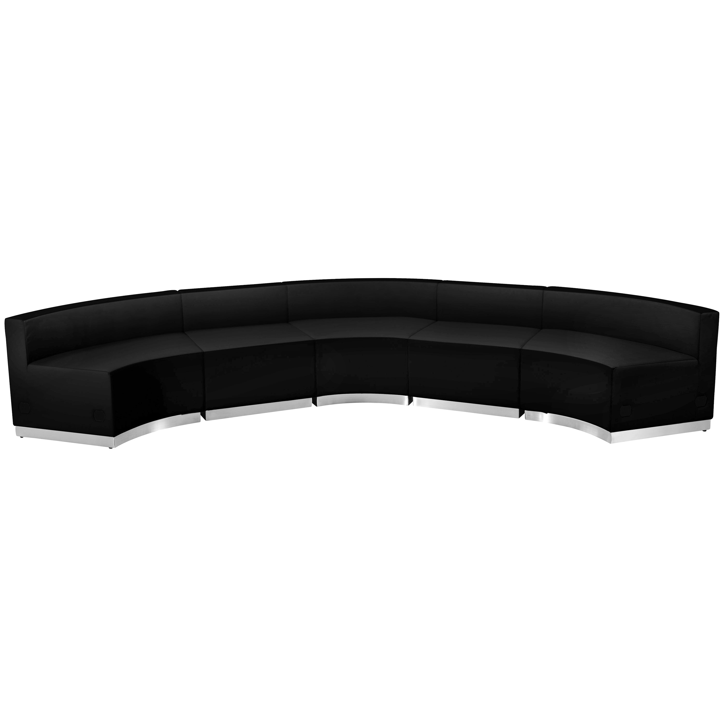 HERCULES Alon Series Black LeatherSoft Reception Configuration, 5 Pieces