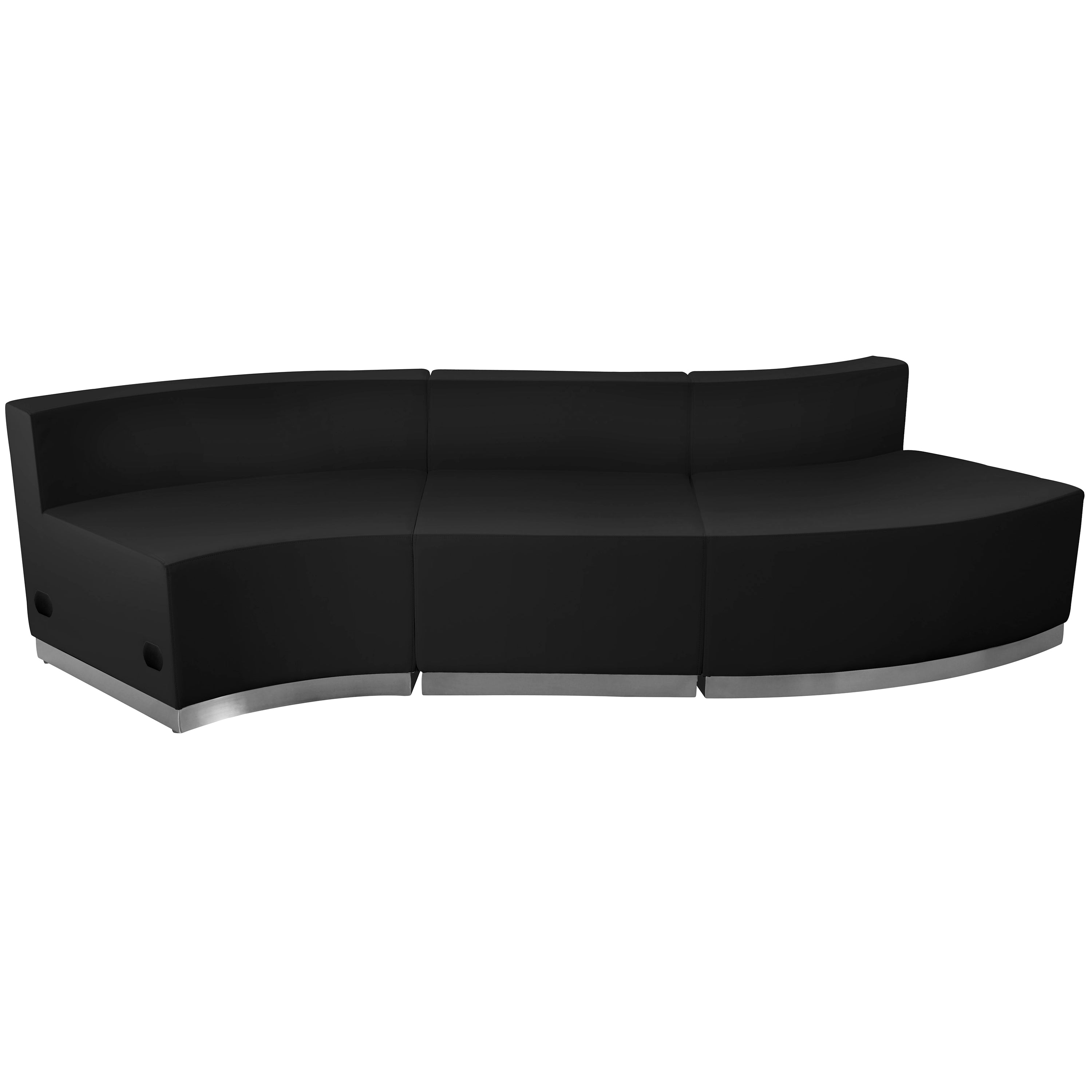 HERCULES Alon Series Black LeatherSoft Reception Configuration, 3 Pieces
