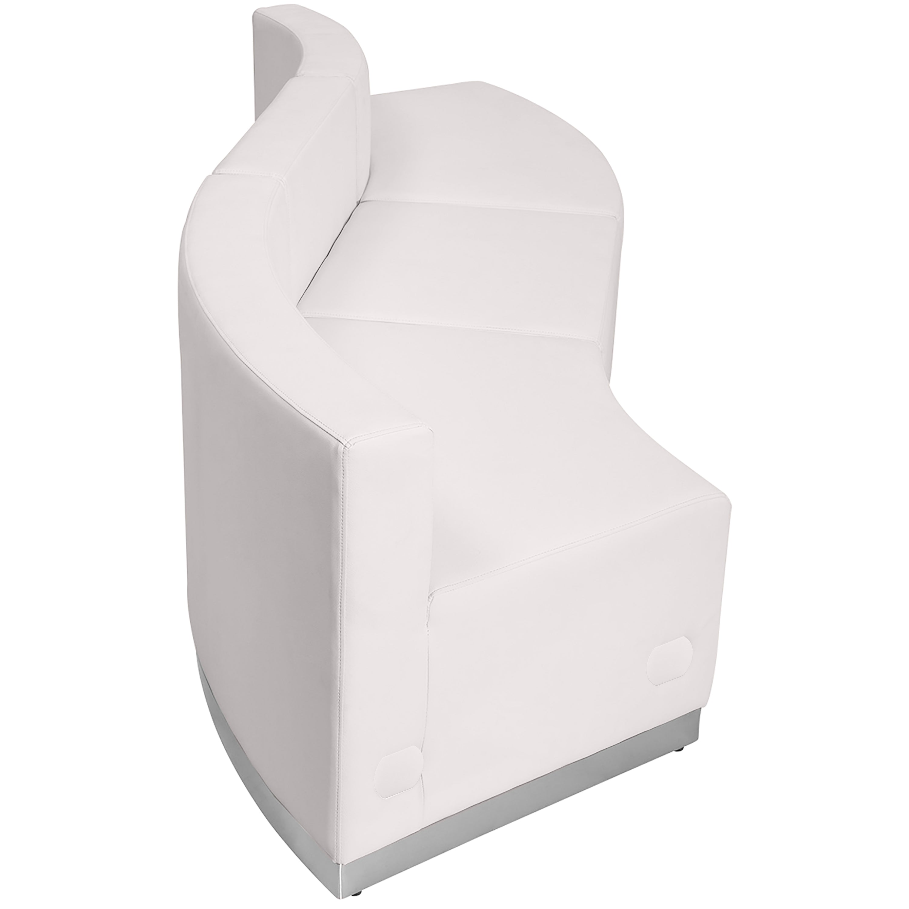 HERCULES Alon Series Melrose White LeatherSoft Reception Configuration, 3 Pieces