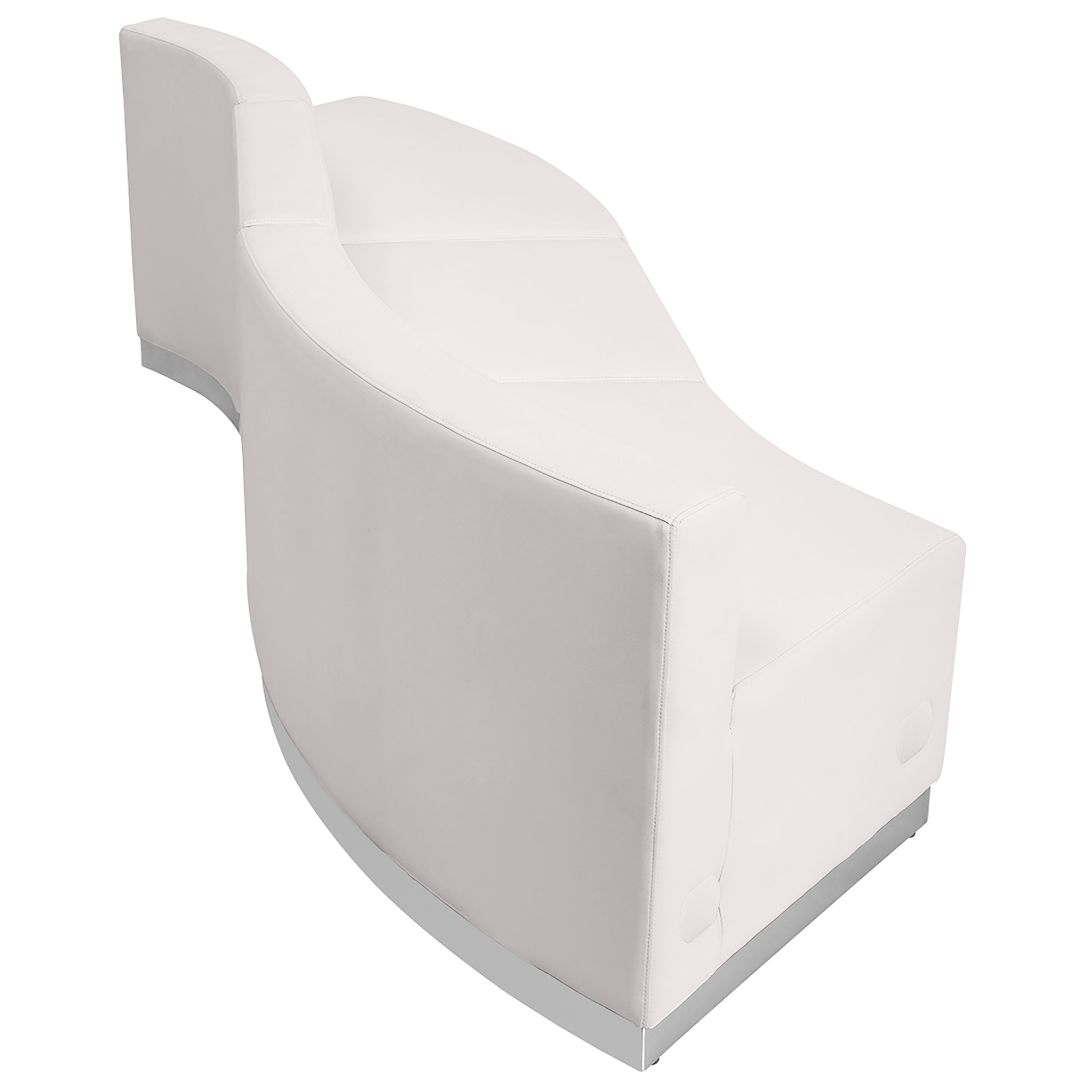 HERCULES Alon Series Melrose White LeatherSoft Reception Configuration, 3 Pieces