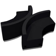 HERCULES Alon Series Black LeatherSoft Reception Configuration, 4 Pieces