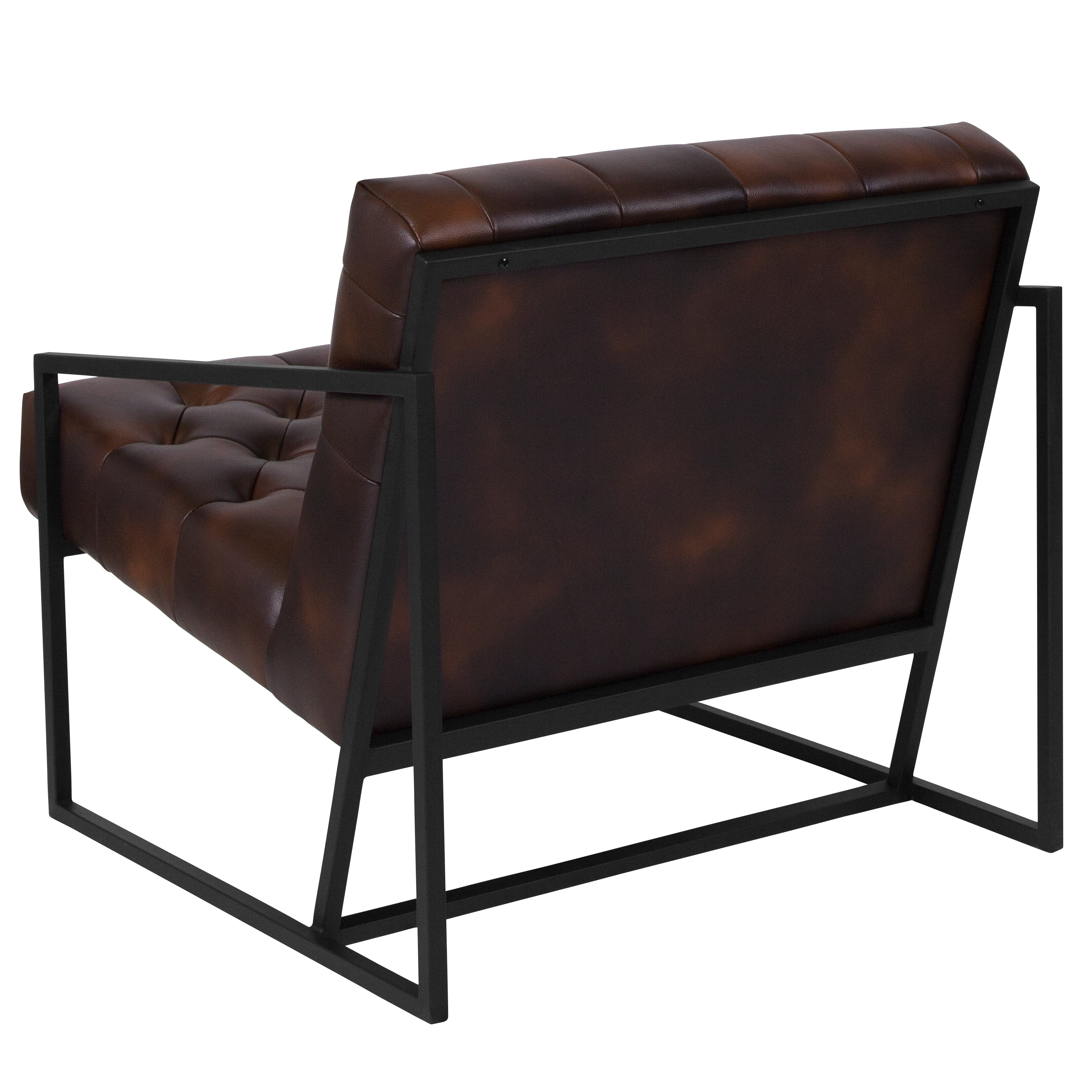 HERCULES Madison Series Bomber Jacket LeatherSoft Tufted Lounge Chair