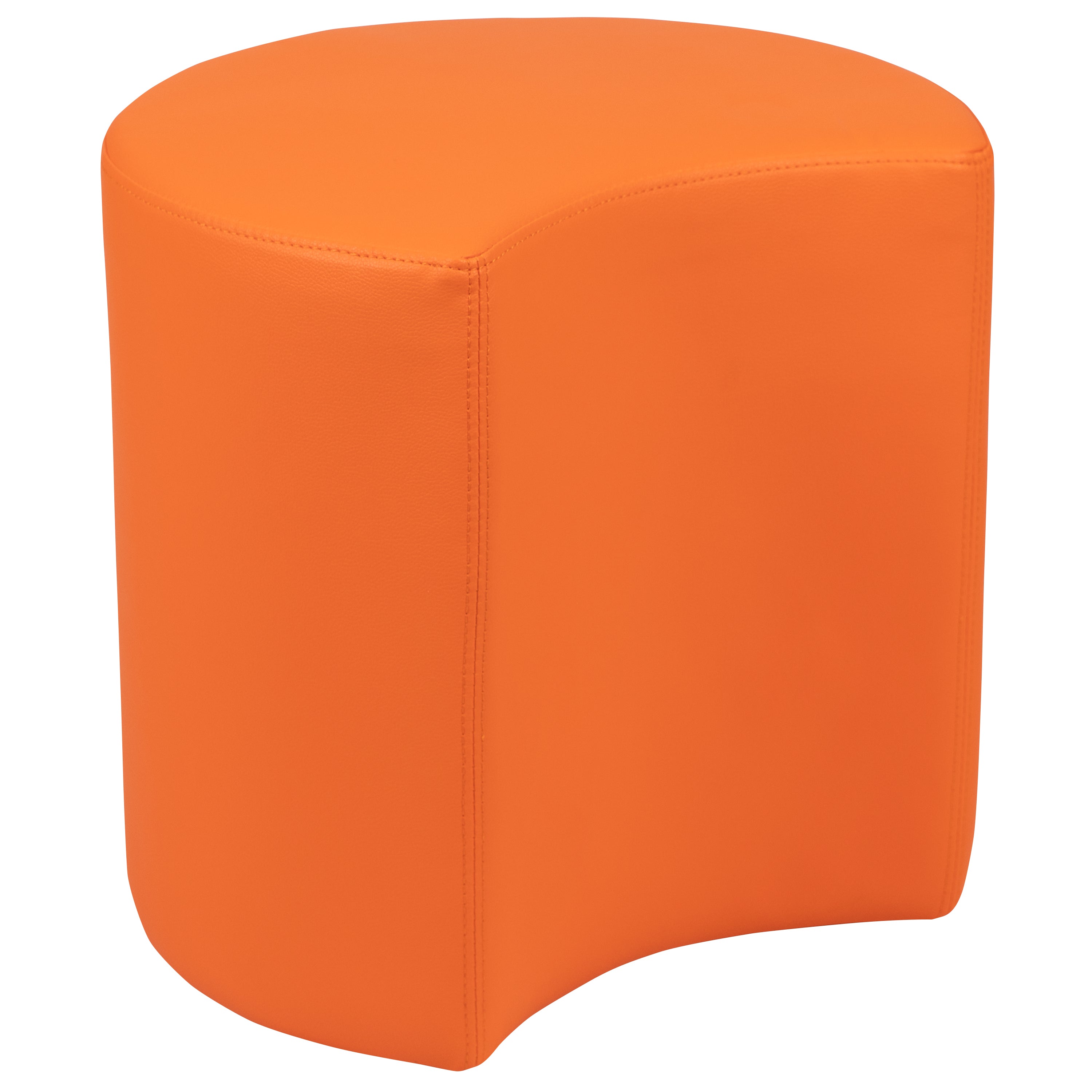 Nicholas Soft Seating Flexible Moon for Classrooms and Common Spaces - 18" Seat Height (Orange)