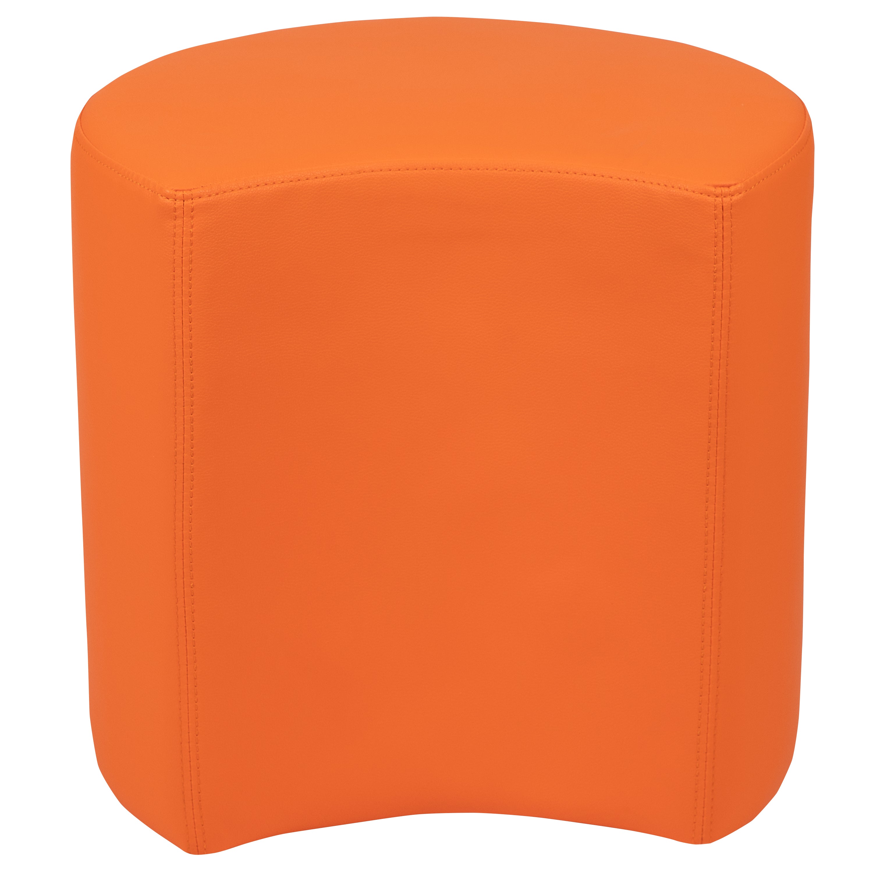 Nicholas Soft Seating Flexible Moon for Classrooms and Common Spaces - 18" Seat Height (Orange)