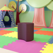 Nicholas Soft Seating Flexible Moon for Classrooms and Common Spaces - 18" Seat Height (Purple)