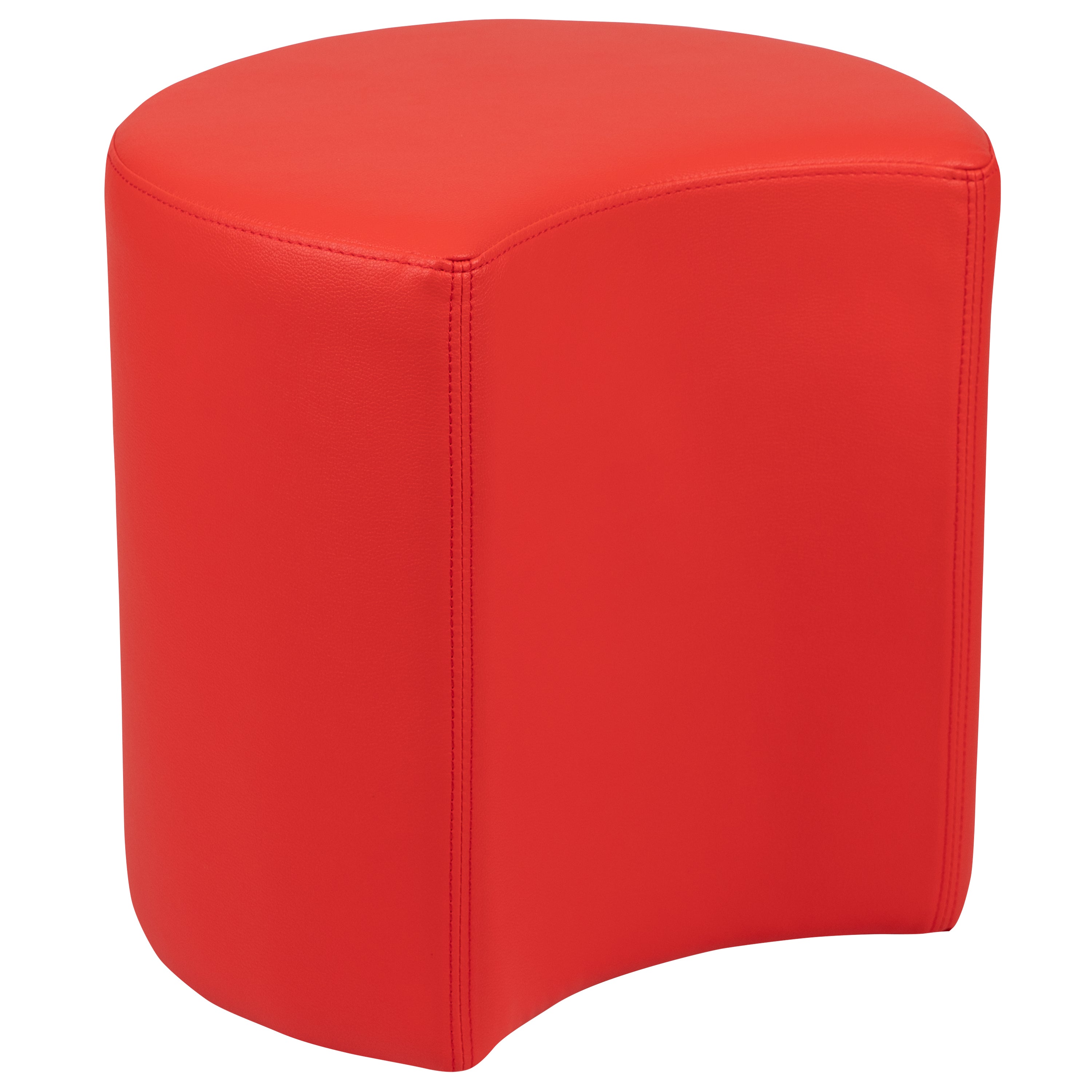 Nicholas Soft Seating Flexible Moon for Classrooms and Common Spaces - 18" Seat Height (Red)