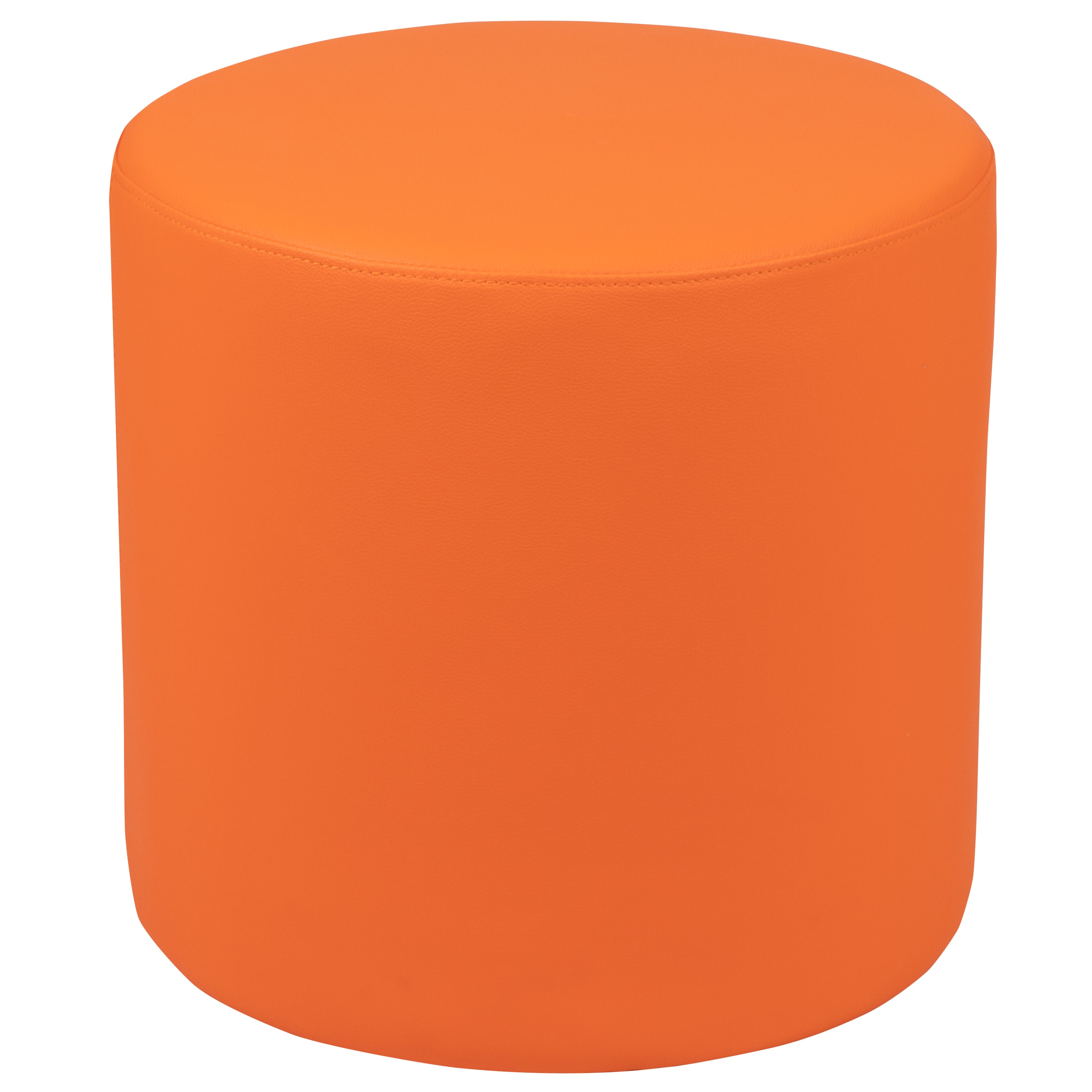 Nicholas Soft Seating Flexible Circle for Classrooms and Common Spaces - 18" Seat Height (Orange)