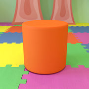 Nicholas Soft Seating Flexible Circle for Classrooms and Common Spaces - 18" Seat Height (Orange)