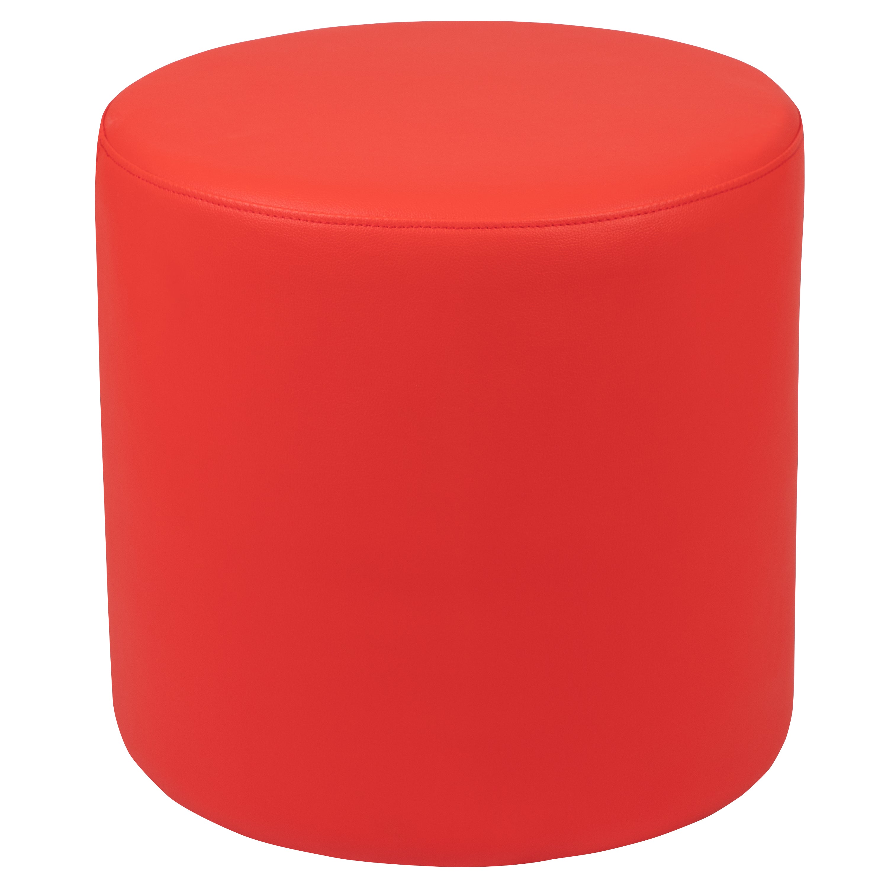 Nicholas Soft Seating Flexible Circle for Classrooms and Common Spaces - 18" Seat Height (Red)