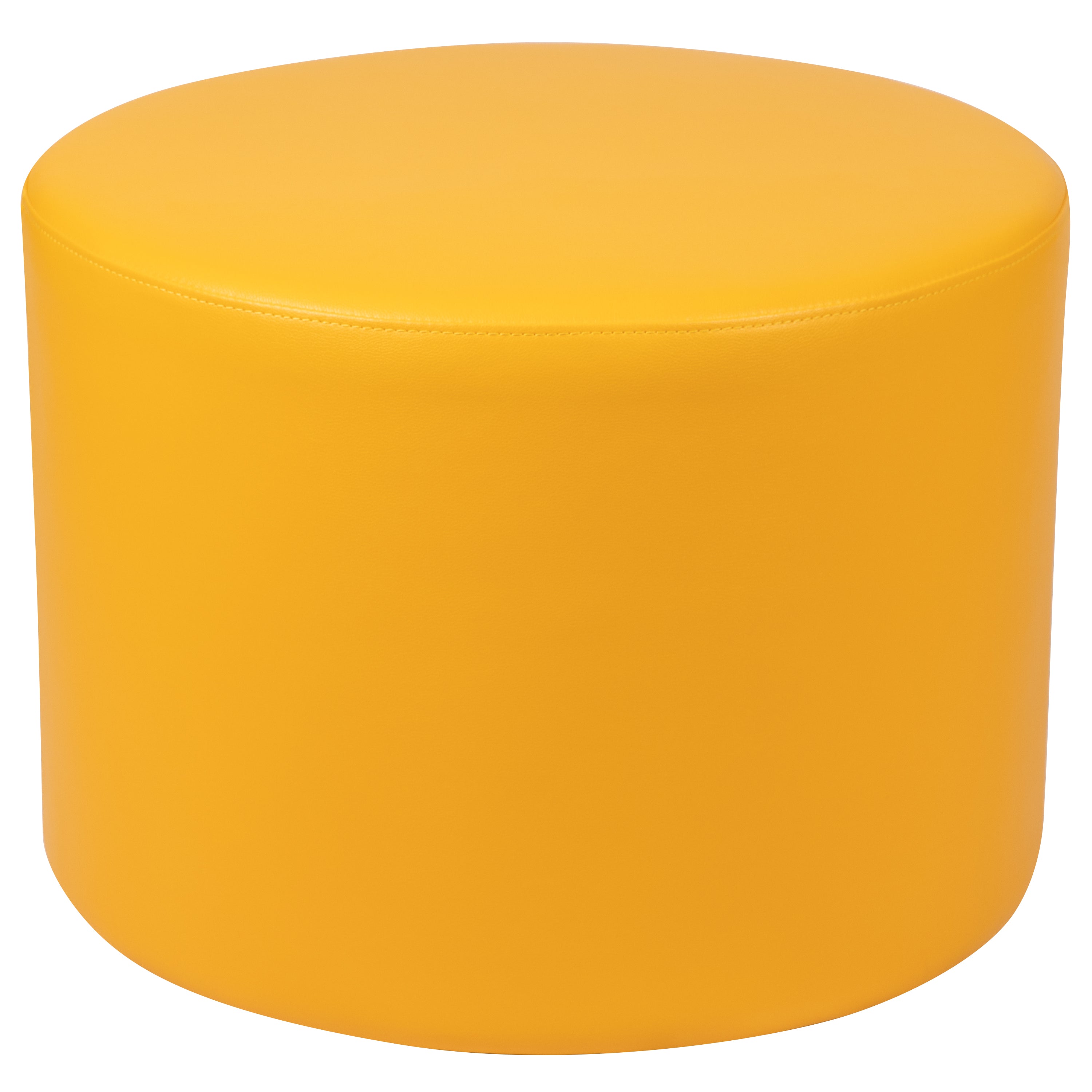 Nicholas Large Soft Seating Flexible Circle for Classrooms and Common Spaces - Yellow (18" Height x 24" Diameter)