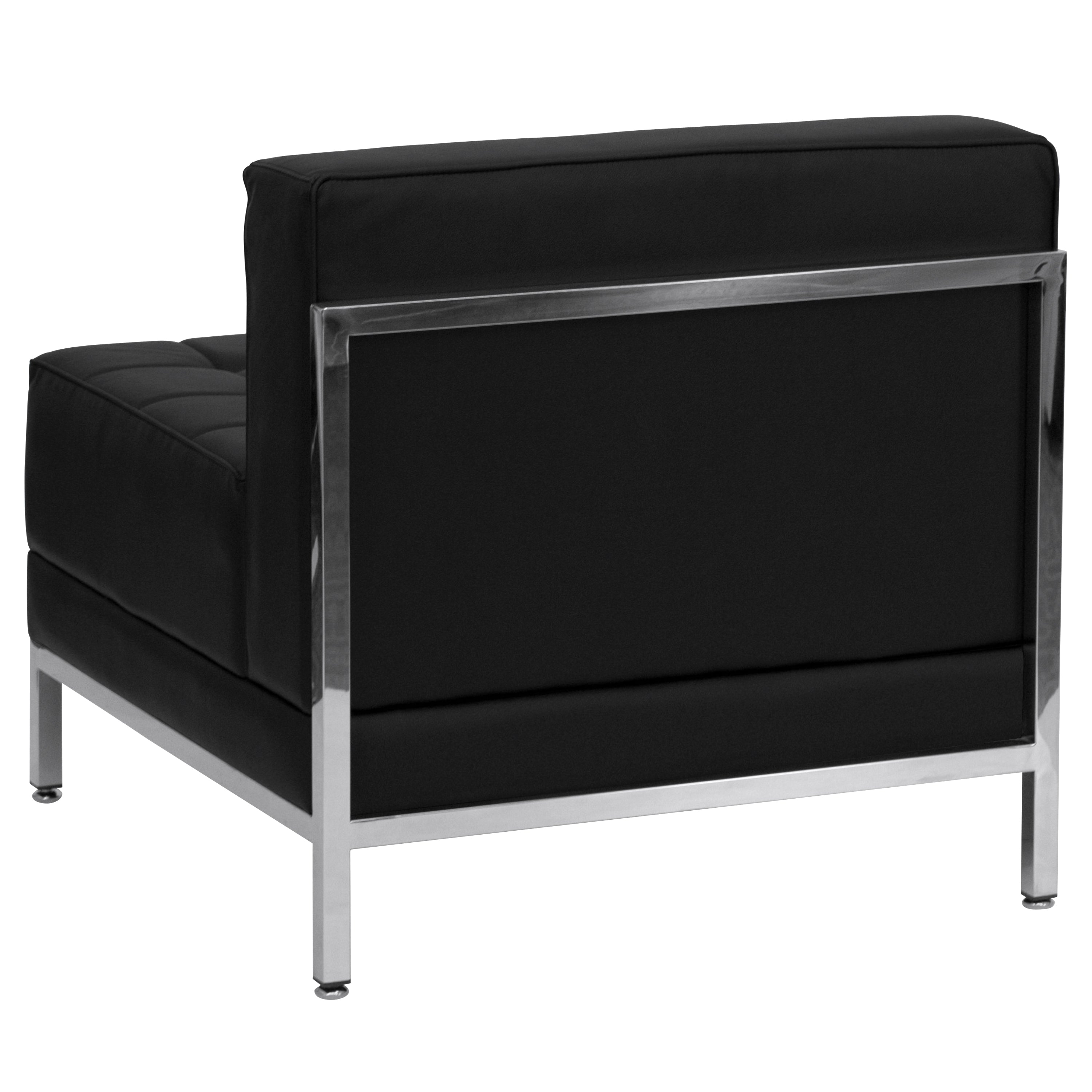 HERCULES Imagination Series Contemporary Black LeatherSoft Middle Chair