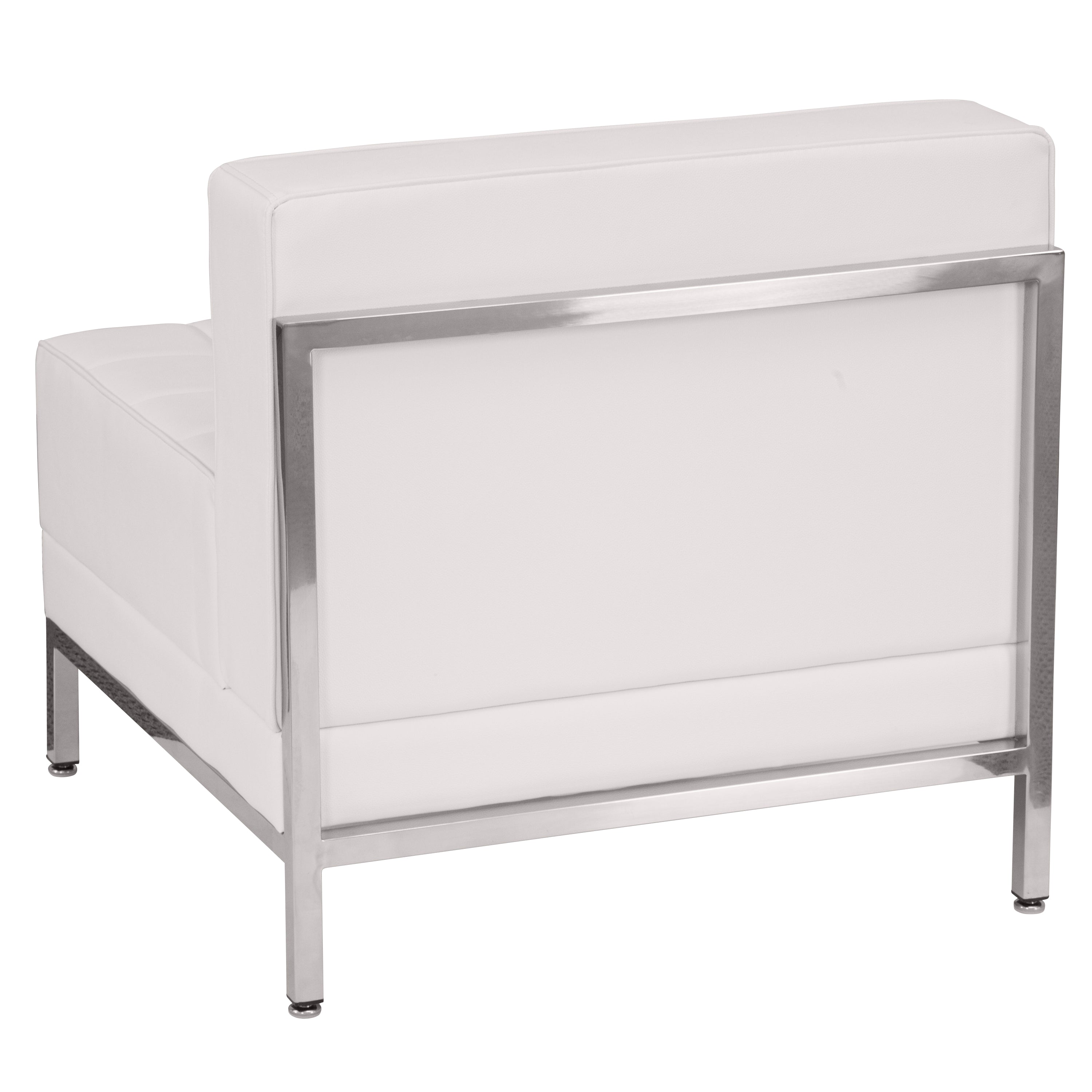 HERCULES Imagination Series Contemporary Melrose White LeatherSoft Middle Chair