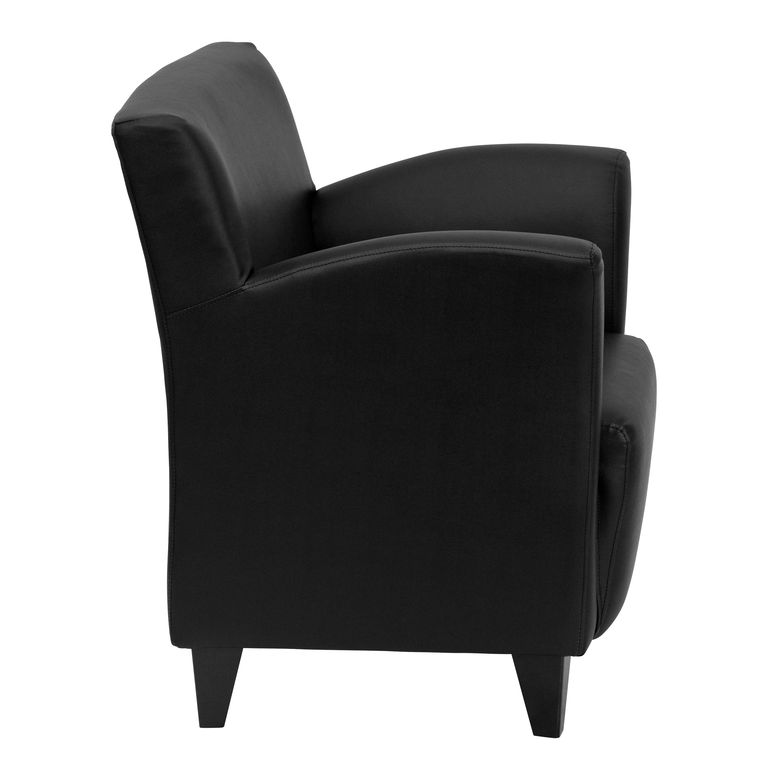 HERCULES Roman Series Black LeatherSoft Lounge Chair