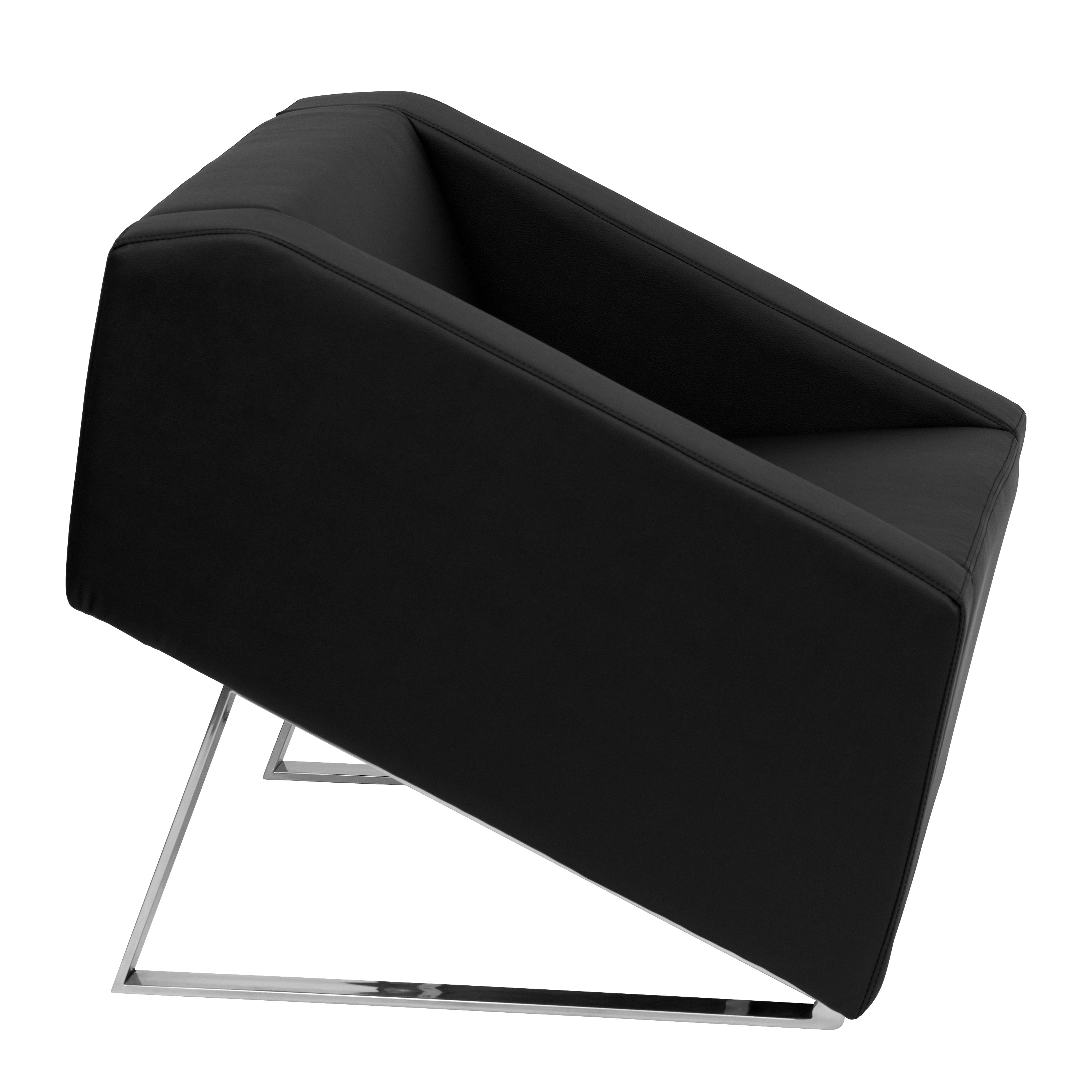 HERCULES Smart Series Black LeatherSoft Lounge Chair