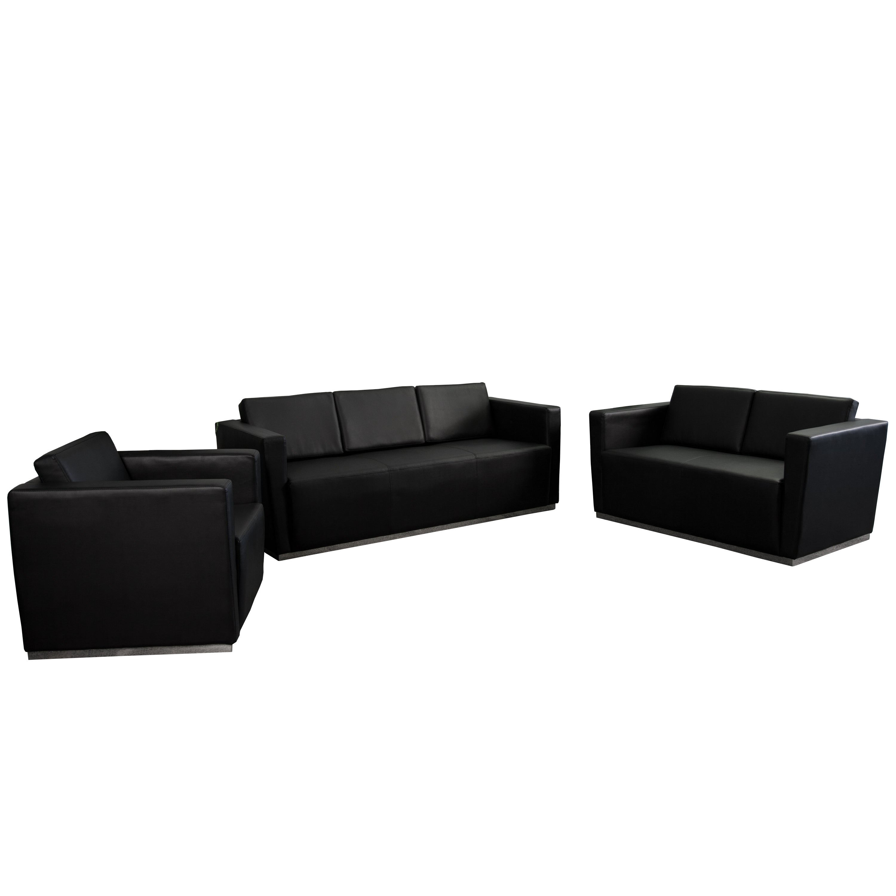 HERCULES Trinity Series Reception Set in Black LeatherSoft