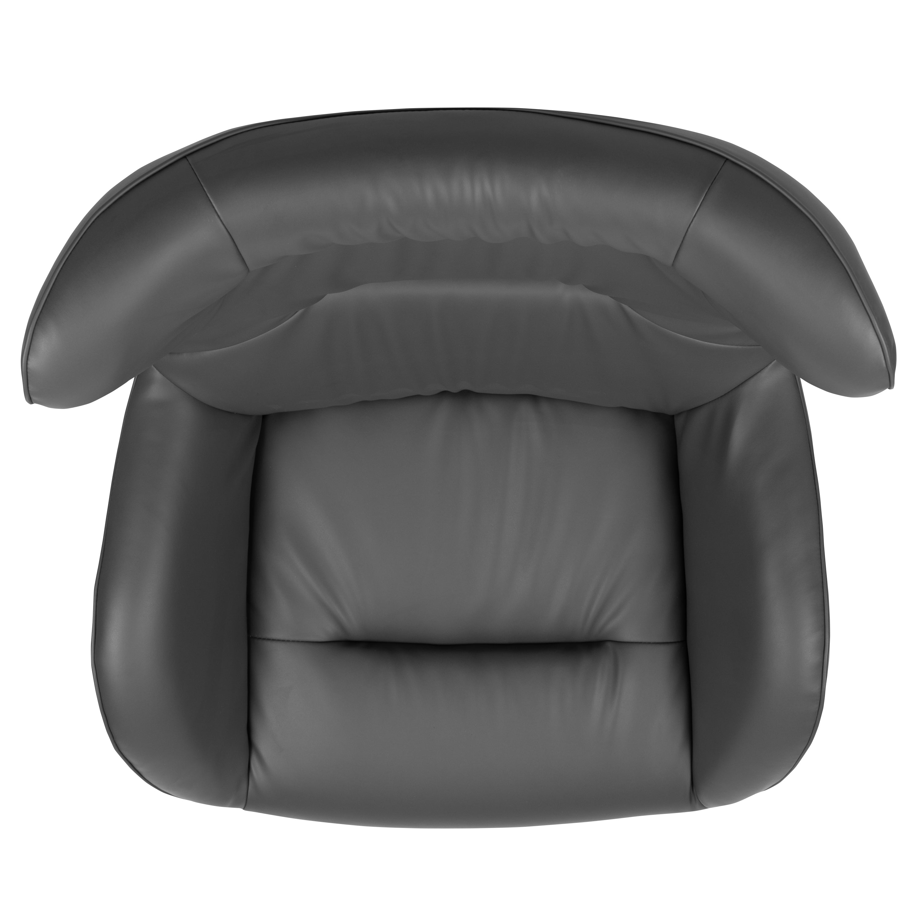 Rally Gray LeatherSoft Swivel Wing Chair