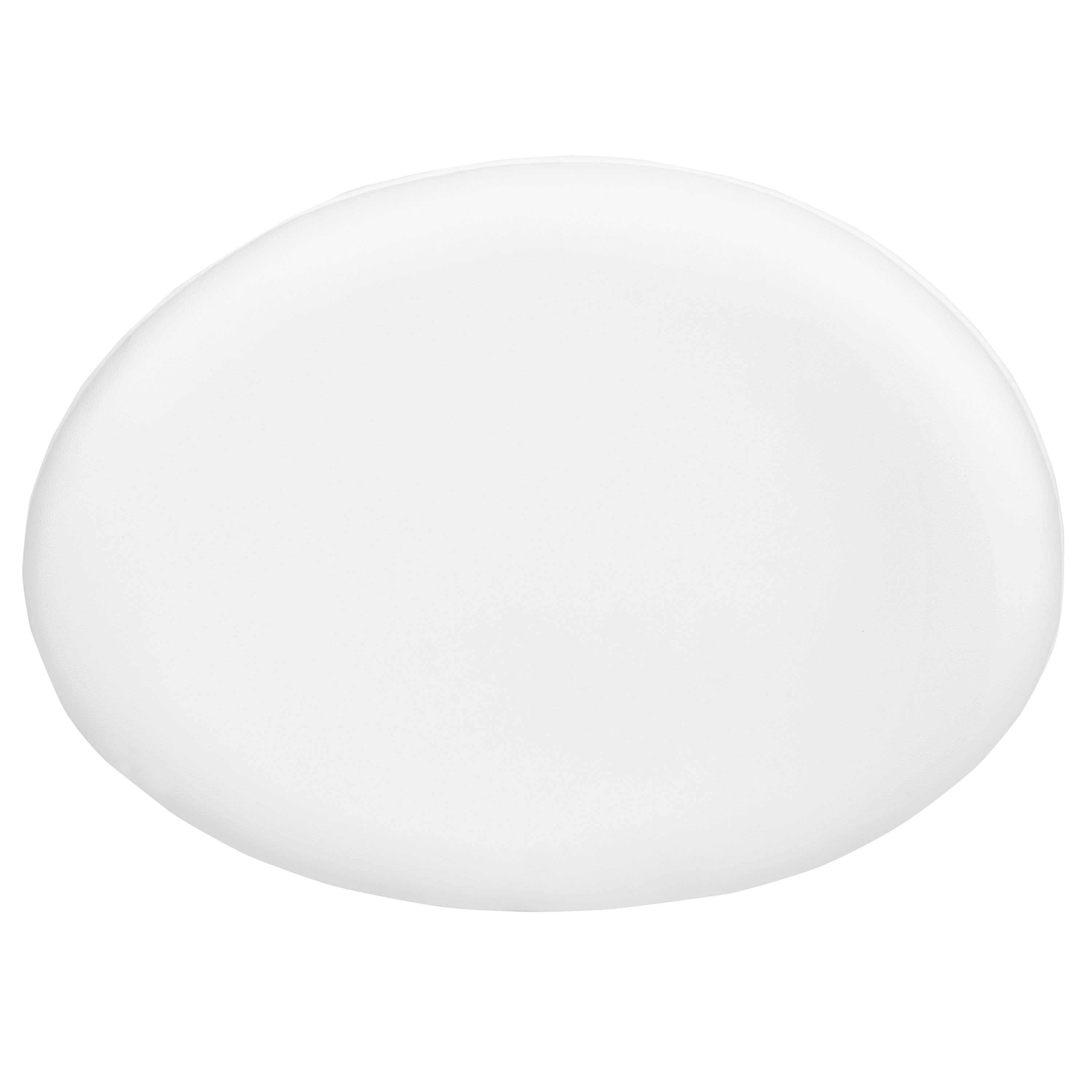 Rally White LeatherSoft Saddle Wing Ottoman