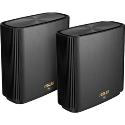 ASUS ZenWiFi AX Whole-Home Tri-band Mesh WiFi 6 System (XT8) - 2 pack, Coverage up to 5,500 sq.ft or 6+rooms, 6.6Gbps, WiFi, 3 SSIDs, life-time network security and parental controls, 2.5G port